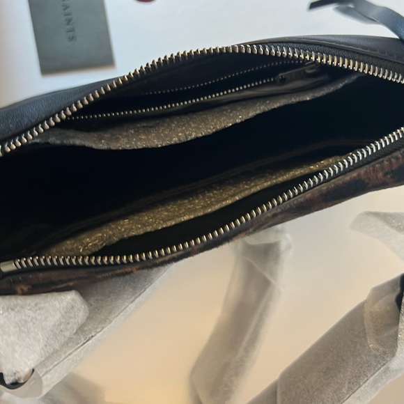 BRAND NEW ALL SAINTS CAPTAIN CROSSBODY BAG PRINTED DOUBLE SIDED - Picture 4 of 8